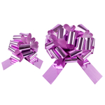 Бант-шар в розовом цвете, металлик, 21 см/ 36 см