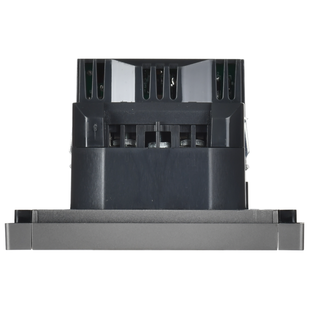 FORTE&PIANO Розетка 1-местная с заземлением с защитными шторками винтовое крепление 16А USB A+C 18Вт FP547 сталь IEK