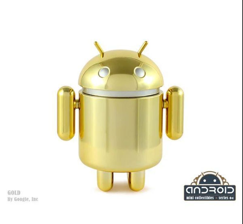 Android mini collectible series 04 робот коллекционный Золотой (Gold)