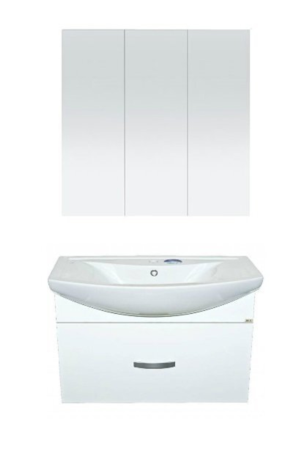 Тумба MISTY Балтика - 80 подвесная с 1 ящ. c умывальником