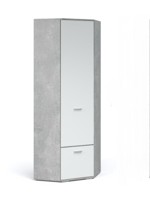 Шкаф угловой Виола Ателье светлый/белый