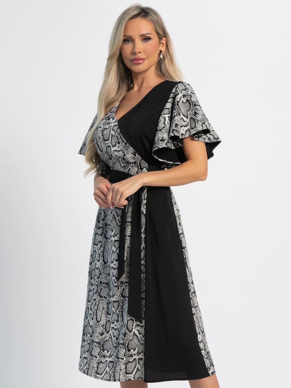 Платье Исида (серо-черное) П16026-54М LT Collection