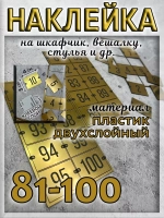 Нумерация для шкафчиков