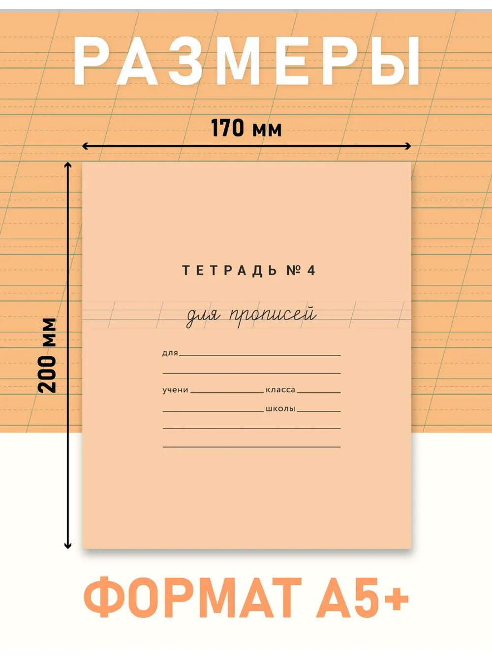 Набор тетрадей для прописей №4, 20 шт
