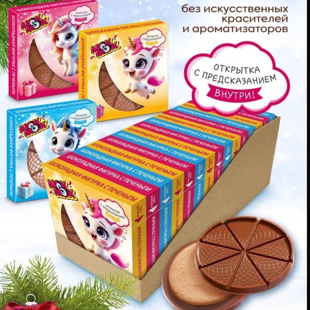 Молочный шоколад с печеньем (упаковка с пони), 45 гр