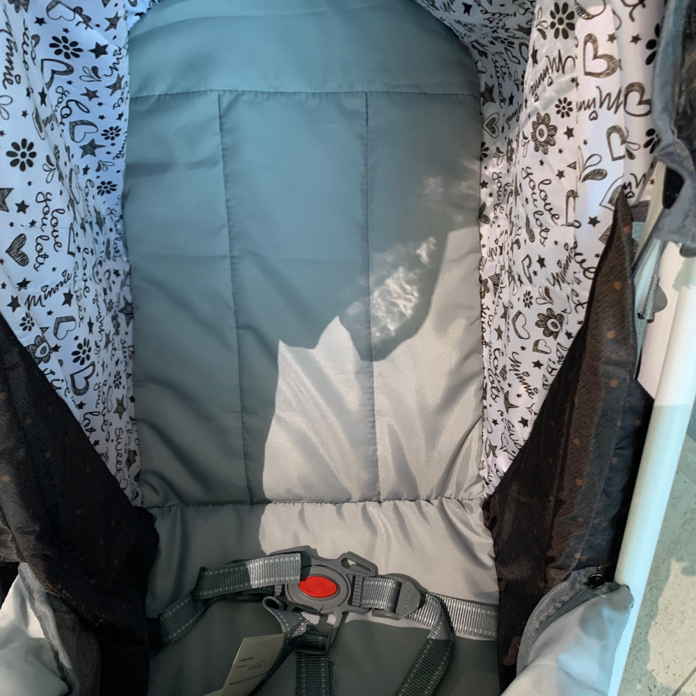 Коляска комбинированная (санки - коляска) «Наши детки 3-1К» в горошек шоколадный (арт. НДТ3-1К/3)