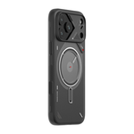 Прозрачный чехол MagSafe Aulumu A17 Frosted Case для iPhone 17 Pro Термополиуретановый чехол в футуристическом стиле с люминесцентным цветовым акцентом, защитой камеры, сенсорной накладкой для Контроллера камеры и теплорассеиванием в области процессора ус