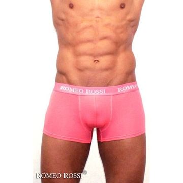 Мужские трусы боксеры c резинкой Romeo Rossi коралловые RR6005-12