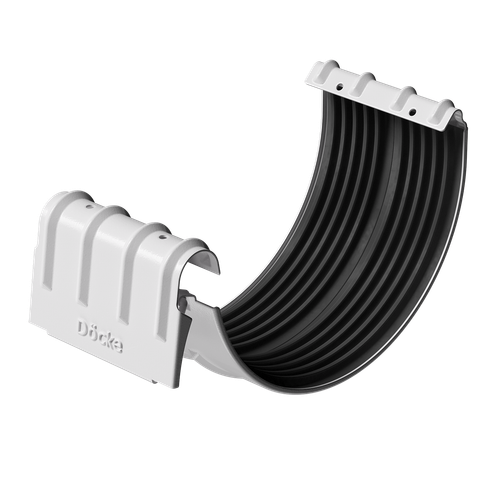 Docke STAL PREMIUM Соединитель желобов D125 (Пломбир 9010)