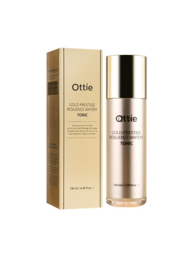 Ottie Gold Prestige Resilience Watery Tonic увлажняющий тоник для упругости кожи