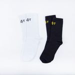 Комплект носков "Белые/Черные"