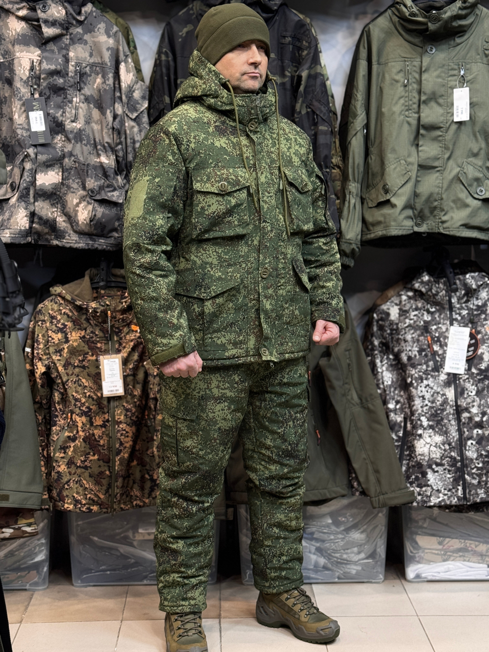 Костюм тактический горка пиксель зима