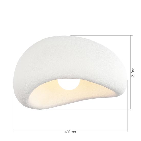 SL1522.502.01 Светильник потолочный ST-Luce белый/белый E27 1*60W WABI SABI