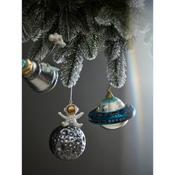 Набор ёлочных украшений Cosmic Saga из коллекции New Year Essential, 4 шт.