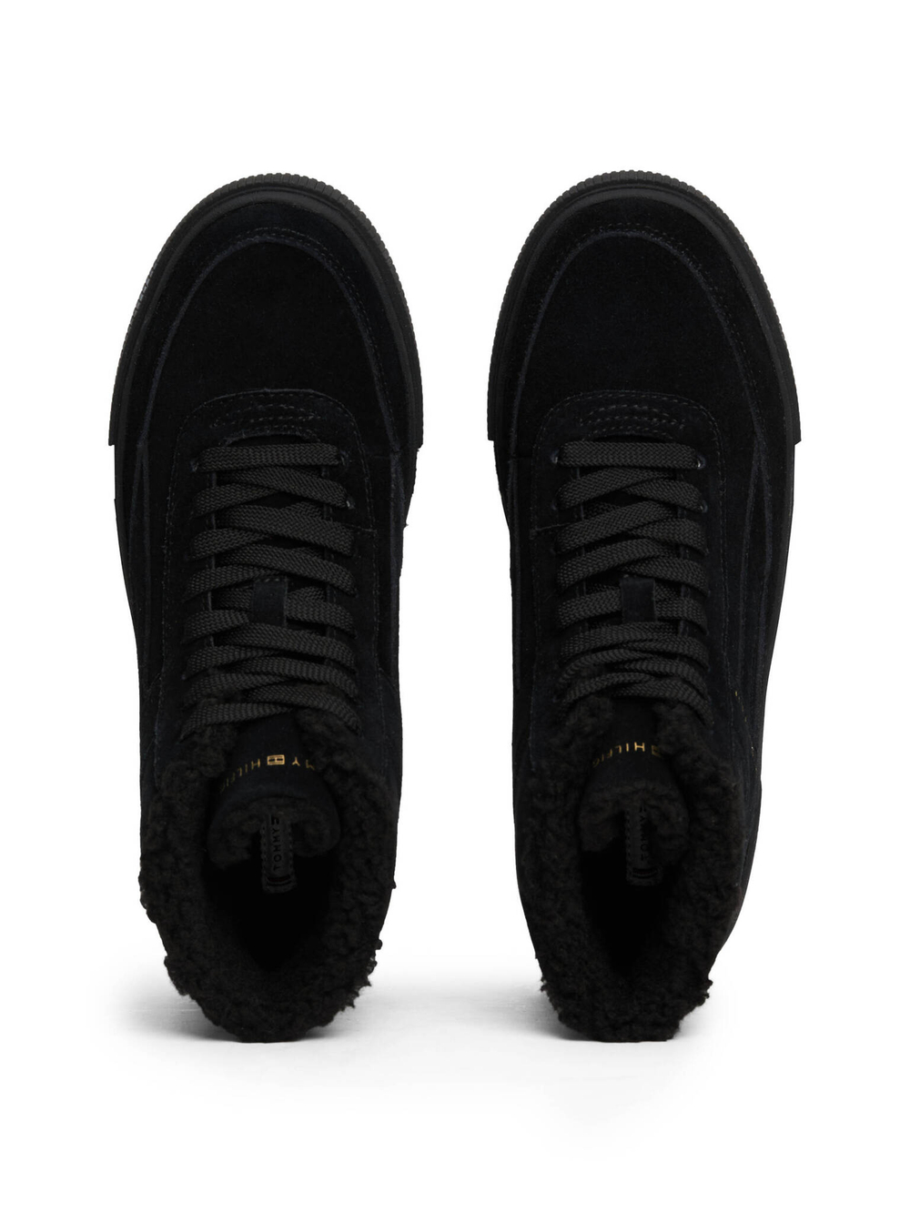 Кожаные кроссовки Tommy Hilfiger - черный(FW0FW08108)