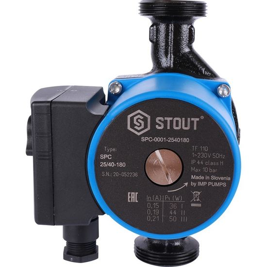 Циркуляционный насос Stout 25/40-180 с гайками (SPC-0010-2540180 )