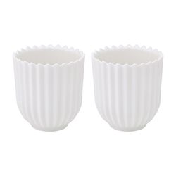 Набор из двух подставок для яиц белого цвета из коллекции Edge, S