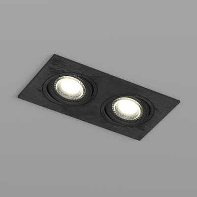 DK3022-BK Встраиваемый светильник, IP 20, 10 Вт, GU5.3, LED, черный, пластик