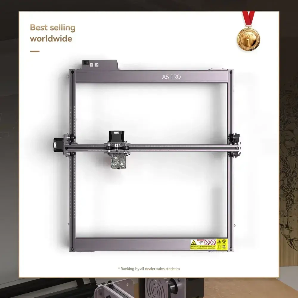 ATOMSTACK A5 Pro 40W режущий станок для металла и дерева, кожи, стекла, DIY станок с ЧПУ