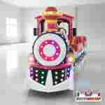 Безрельсовый поезд «Алый самоцвет» 2 вагона, 13 мест, прогулочный