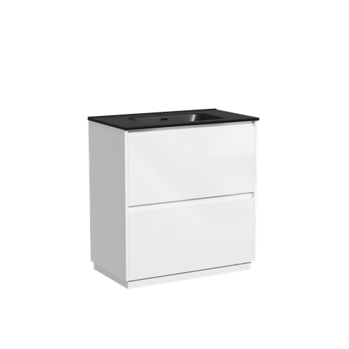 Тумба с раковиной Sancos Libra Floor 80 см LB80FW глянцевый белый