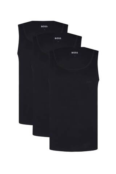 майка 3 шт. RibClassic Boss Bodywear - черный(50542132)