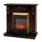 Каминокомплект Real Flame Dacota AO с очагом Fobos Lux Brass