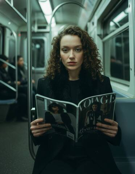 В метро с журналом