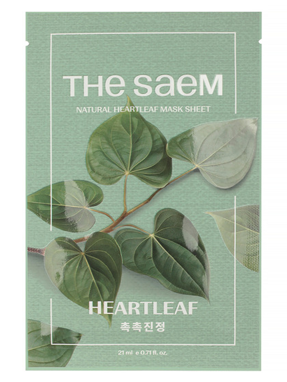 Тканевая маска с экстрактом хауттюйнии THE SAEM Natural Heartleaf Mask Sheet