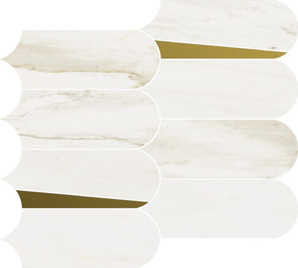 Мозаика Stellaris Carrara Ivory Mosaico Elegant 32.5x36.1