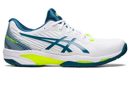 Мужские кроссовки теннисные Asics Solution Speed FF 2 - white/restful teal