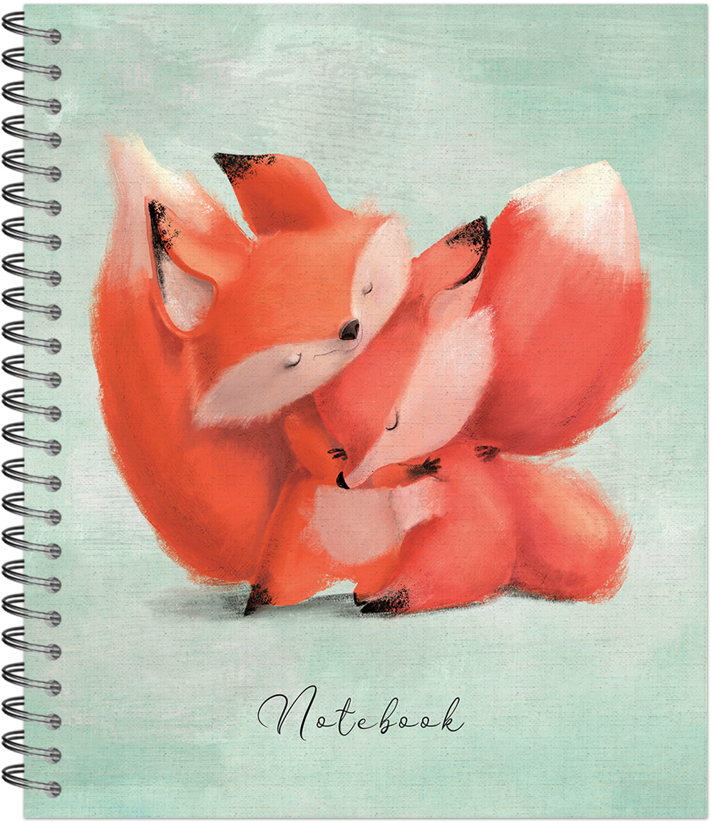 Тетрадь общая 96 листов на металлическом гребне "Обнимашки"