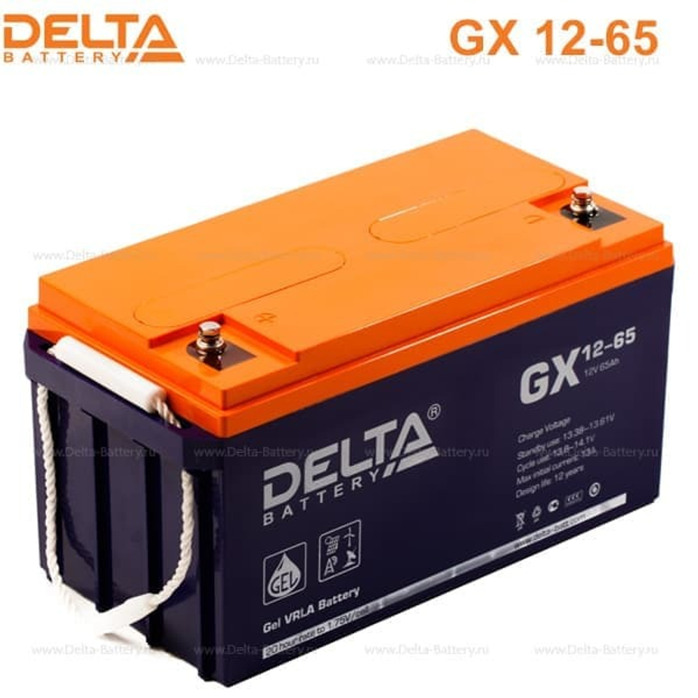 Аккумуляторная батарея Delta GX 12-65 (12V / 65Ah)