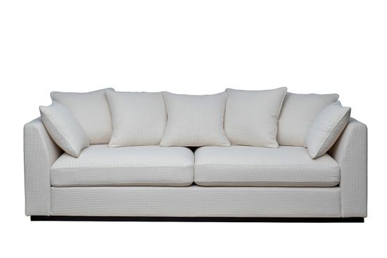 Диван Roberto трехместный, рогожка кремовый BOTEGA SVBEG 250*100*90см