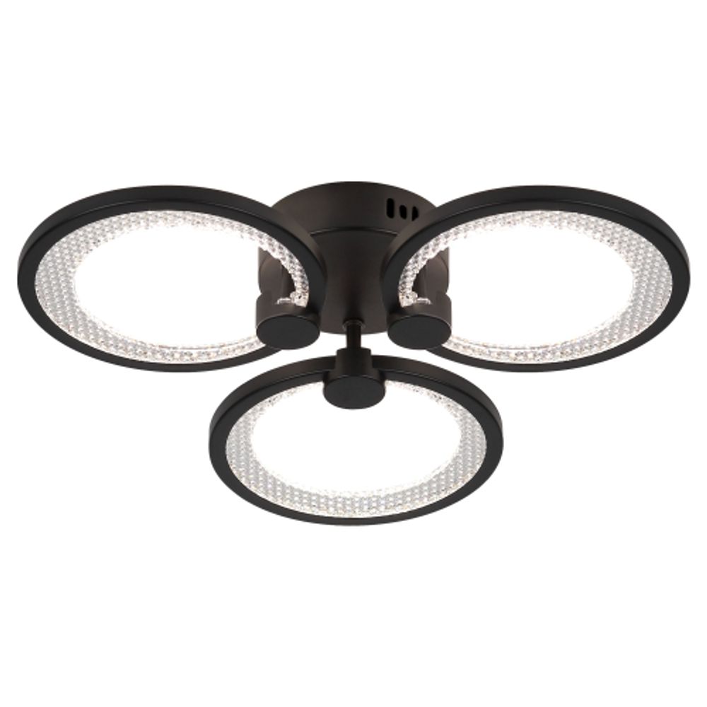 Светильник потолочный светодиодный ЭРА Модерн Odry CLL-1-46W 3K-6,5K RC BK с ДУ черный