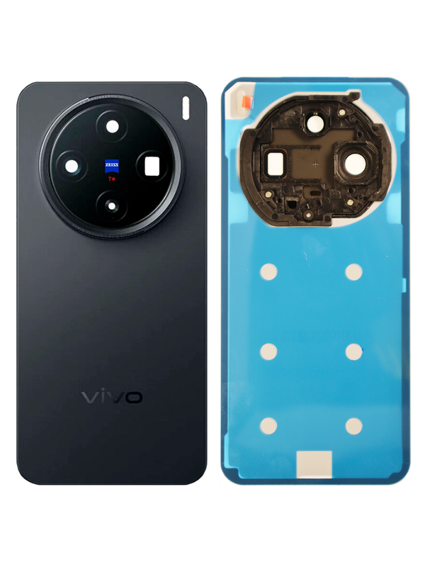 Задняя крышка для Vivo X200 Pro mini черная (Black) со стеклом камеры