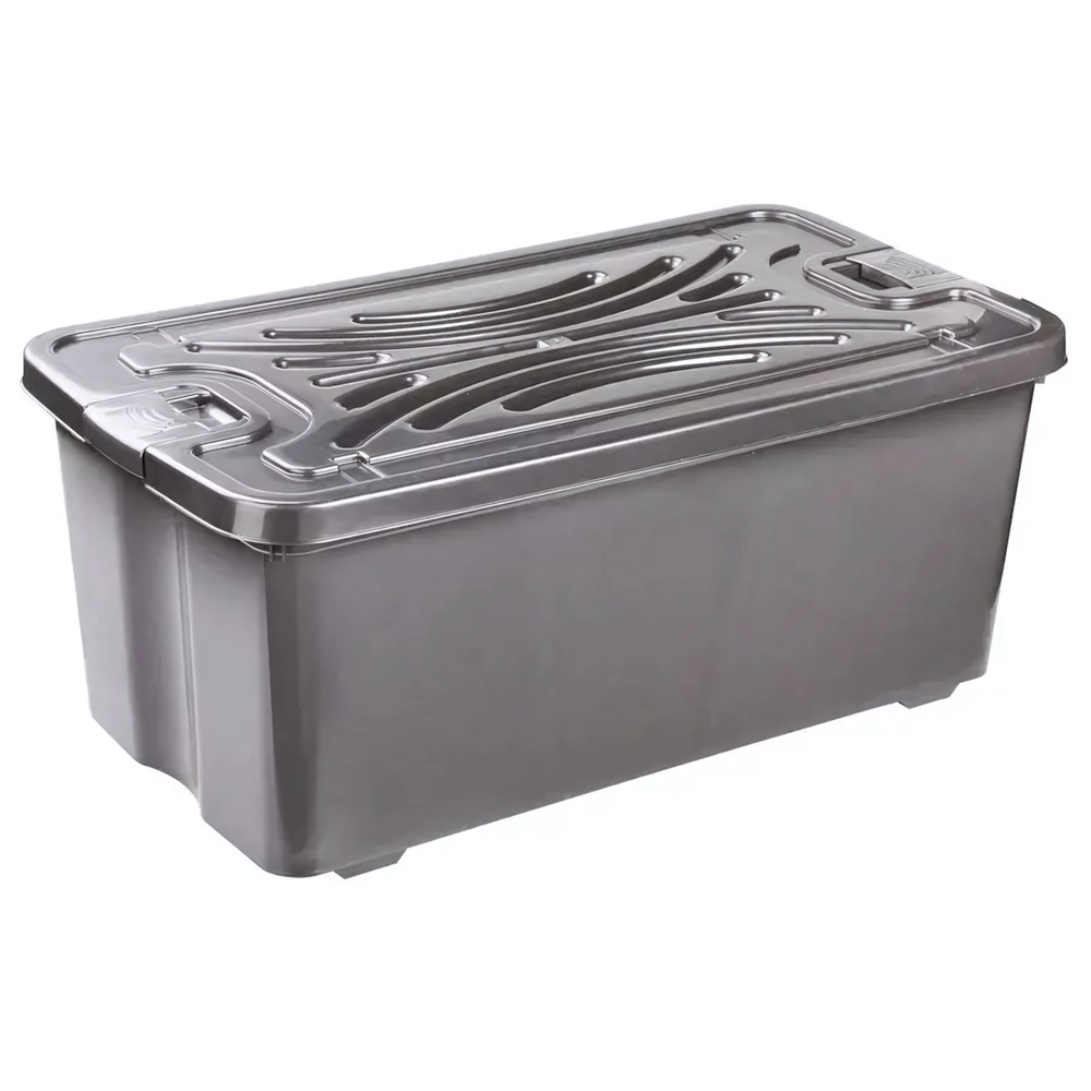 Контейнер Эконом 75л прямоугольный (с крышкой) цвета в ассортименте