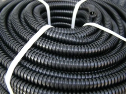 Металлорукав для кабеля в оболочке ПВХ изоляции МРПИ НГ 15 черный с протяжкой 50м