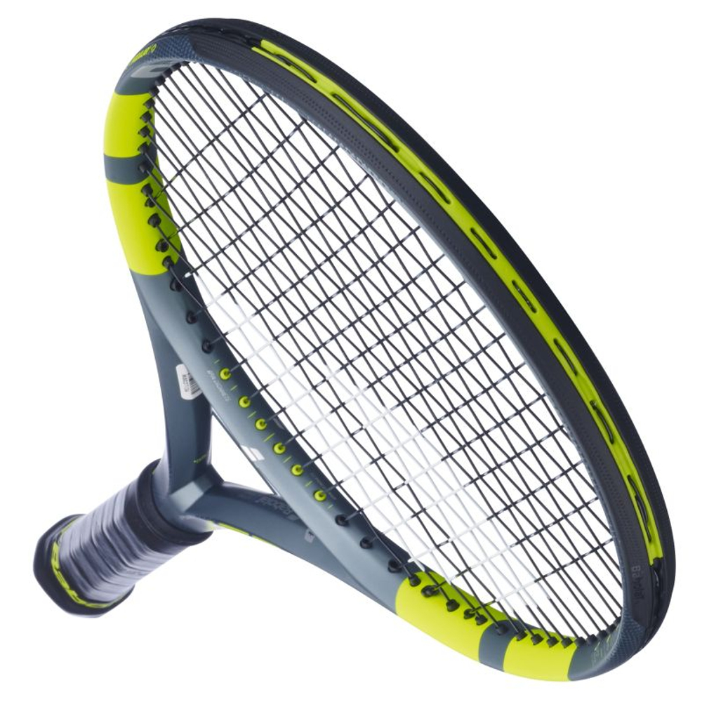 Теннисная ракетка Babolat Pure Aero 98 Gen-9 - metallic dark forest/yellow + струны