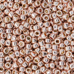 Японский бисер TOHO Round 15/0 (№PF552), непрозрачный глянцевый с металлическим блеском