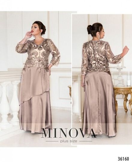 Платье 390-1-капучино Minova Фото 1