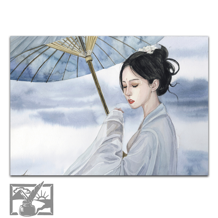 Открытка почтовая. Аксёнова Татьяна. Нежная прохлада