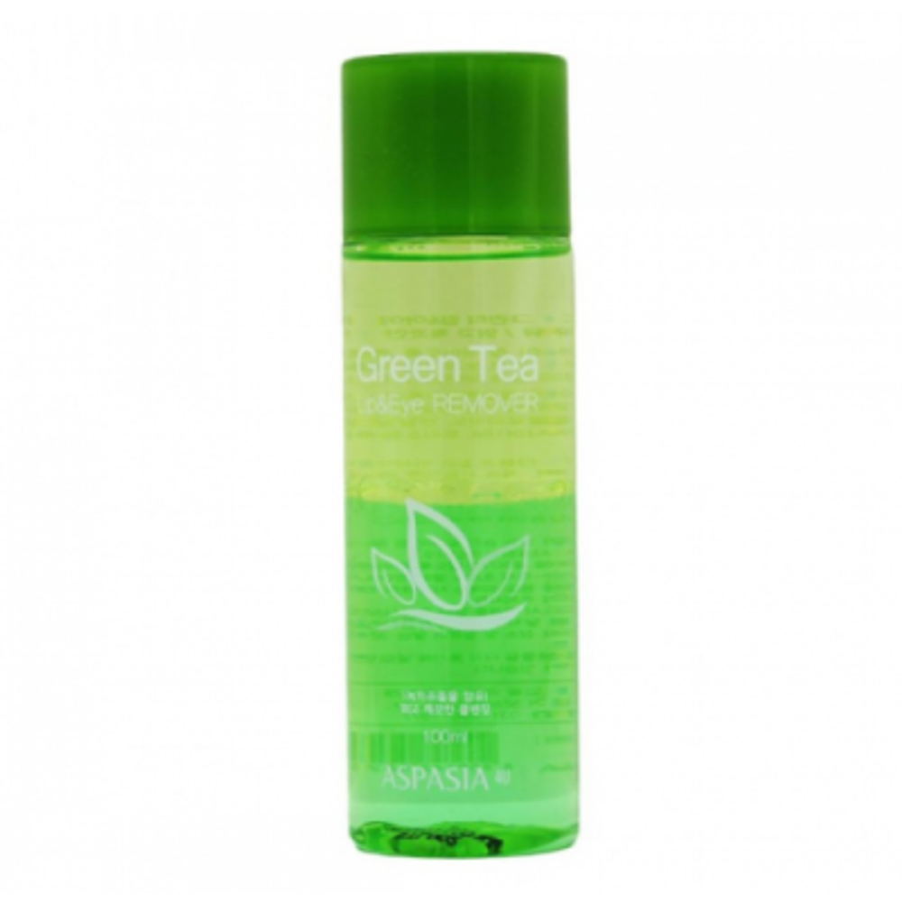 [Aspasia] Green Tea Lip & Eye Makeup Remover - Двухфазное средство для удаления макияжа, 100 мл