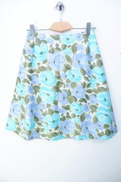 Юбка с принтом цветов 44 размер