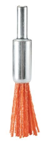 Щетка нейлоновая кистевая (d12 мм, красная, G80, 6 мм) Makita D-45668 12 мм 80G Кистевая Нейлон Оранжевая Шлифование