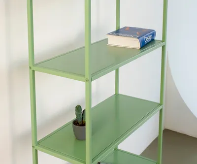 Стеллаж металлический 155х60х25, зеленый