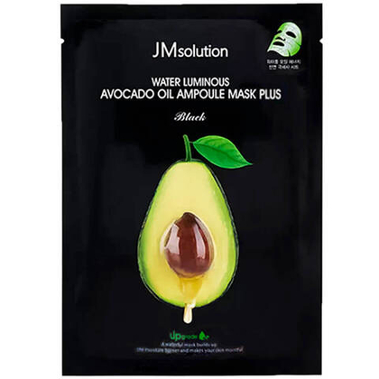 JMsolution Water Luminous Avocado Oil Ampoule Mask Plus, 35ml - Питательная ультратонкая маска с авокадо