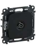 Розетка TV Legrand VALENA ALLURE оконечная антрацит 753970