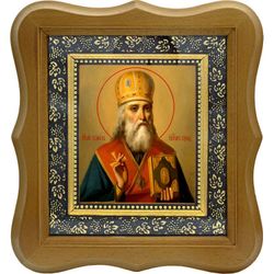 Симон Печерский, Владимирский, Суздальский, епископ, святитель. Икона на холсте.