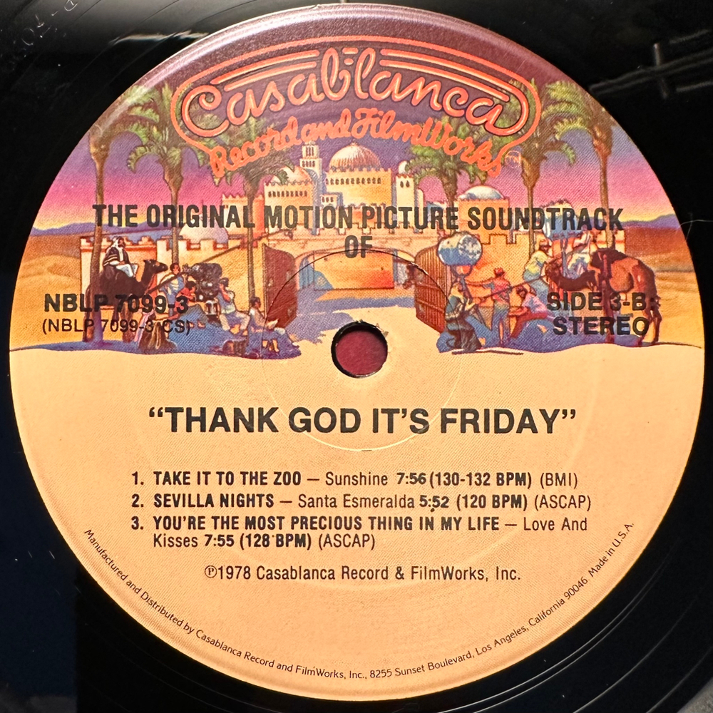 Сборник Thank God It's Friday 2LP+Single (США 1978г.)